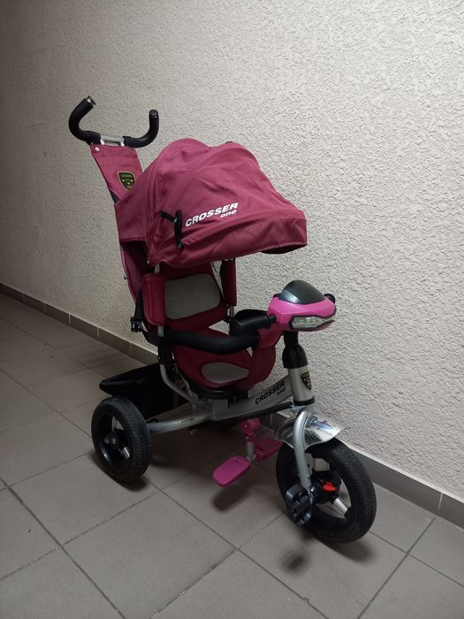 детский трехколесный велосипед Crosser One T-1 Eva Pink.