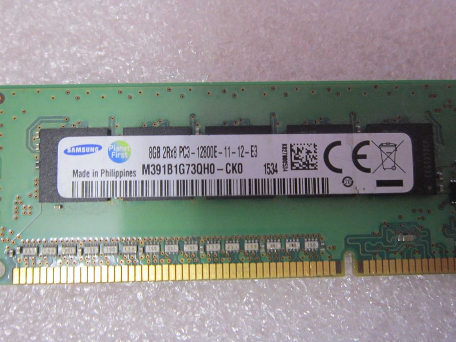 Pamięć RAM 8GB Samsung DDR3 PC3-12800E-11-12-E3 M391B1G73QH0-CK0