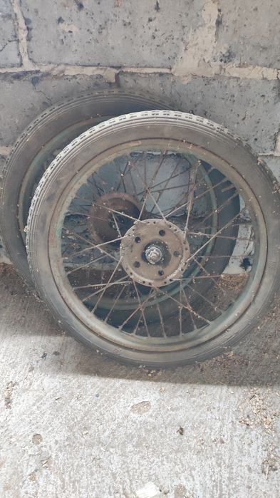 Koła motocyklowe 19" WFM M06 WSK SHL – Oryginał PRL, Opony DEGUM