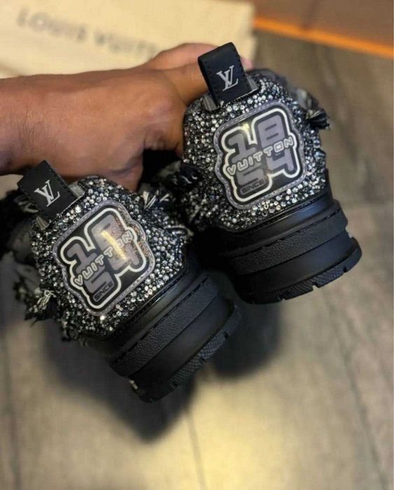 Louis Vuitton Skate Trainer Black Swarovski Monogram