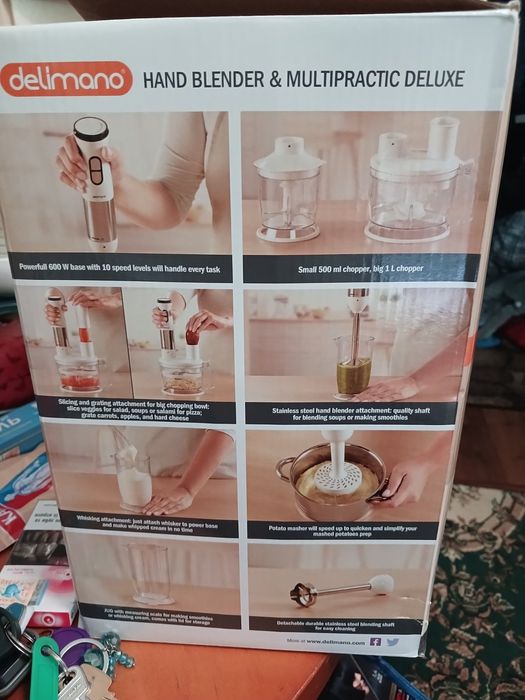 Погружной блендер hand blender mulipractic deluxe 7 -in 1