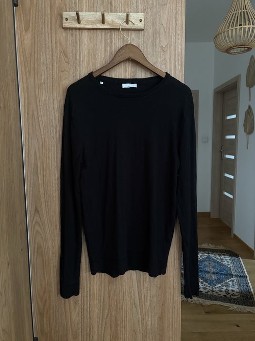 sweter z domieszką wełny L