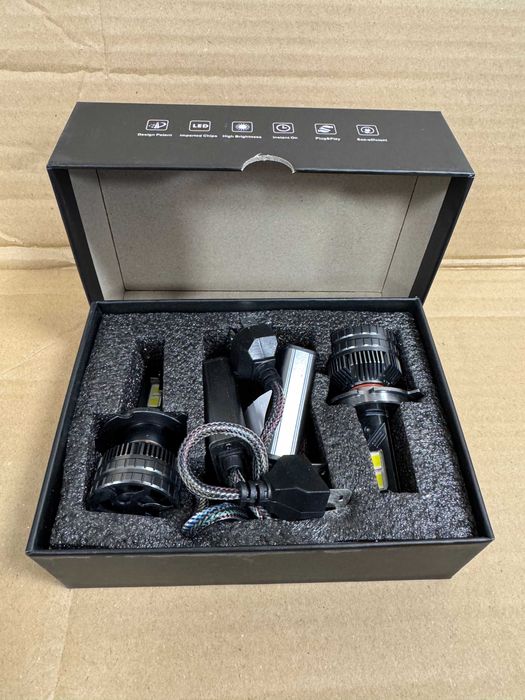 LED лампа Headlight H4 9-36V 14000 лм 5500/6500K активне охолодження