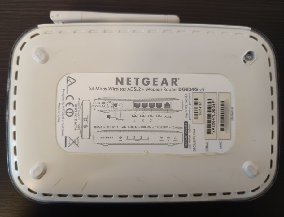 Router NETGEAR DG834G v5