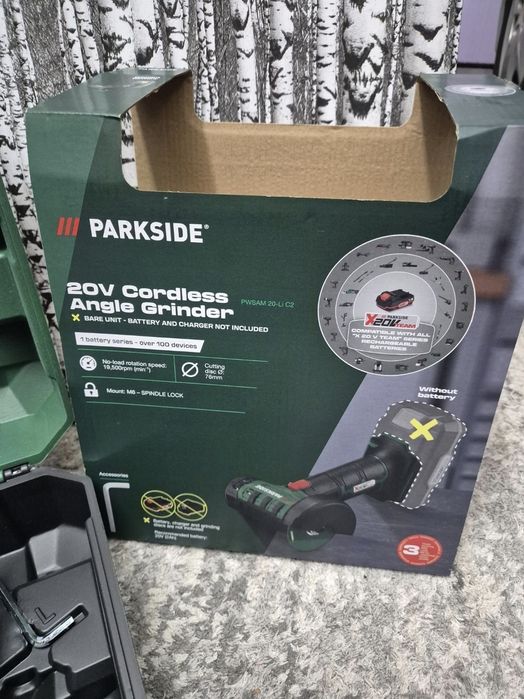 Аккумуляторная болгарка PARKSIDE® 20 В »PWSAM 20-Li B2«