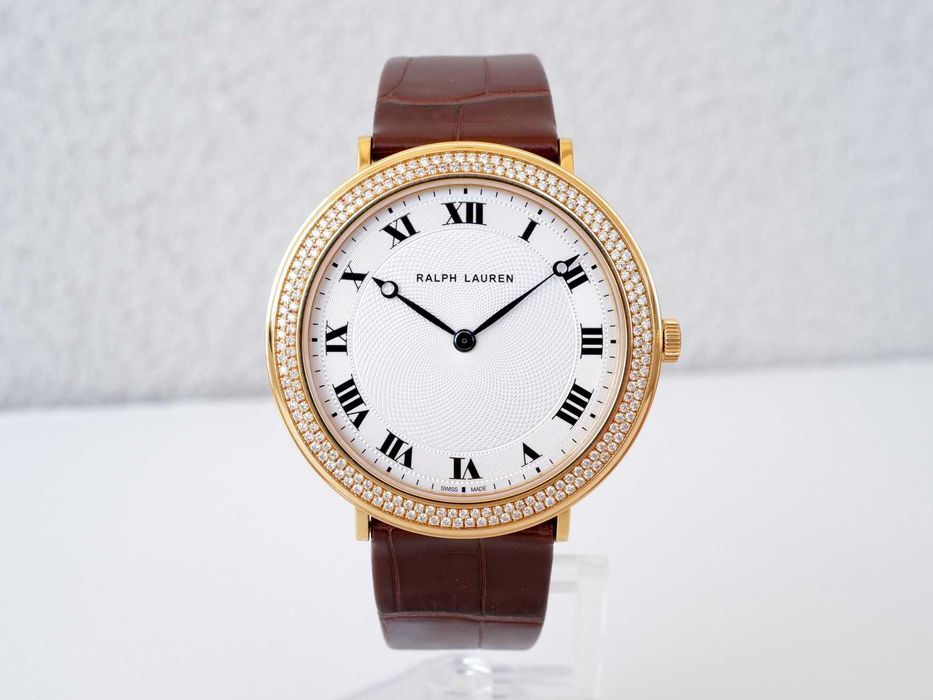 Ralph Slim Classique 18K Rose Gold Diamonds Manual Wind 42mm