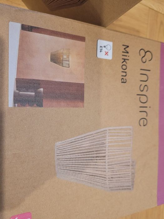 Lampki nocne 2szt./kinkiety ścienne boho, ze sznurka