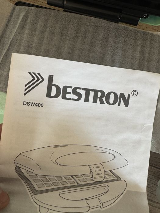 Bestiom Gofrownica w stylu retro nowa miętowa