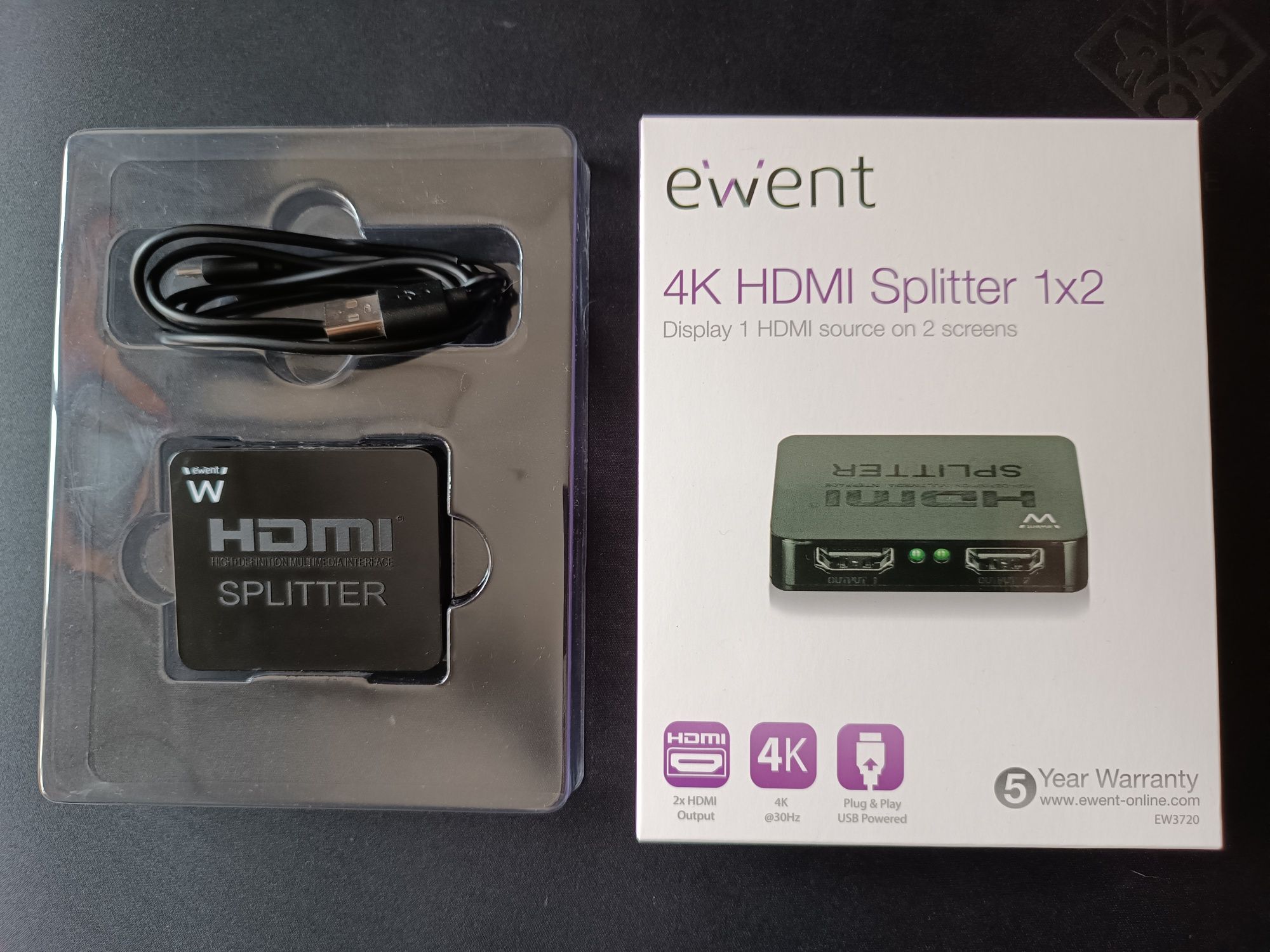 EW3720 splitter hdmi 4k ewent ew3720