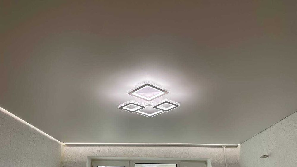 БЮДЖЕТНО‼️сатинові натяжні стелі матова натяжна стеля потолки натяжні