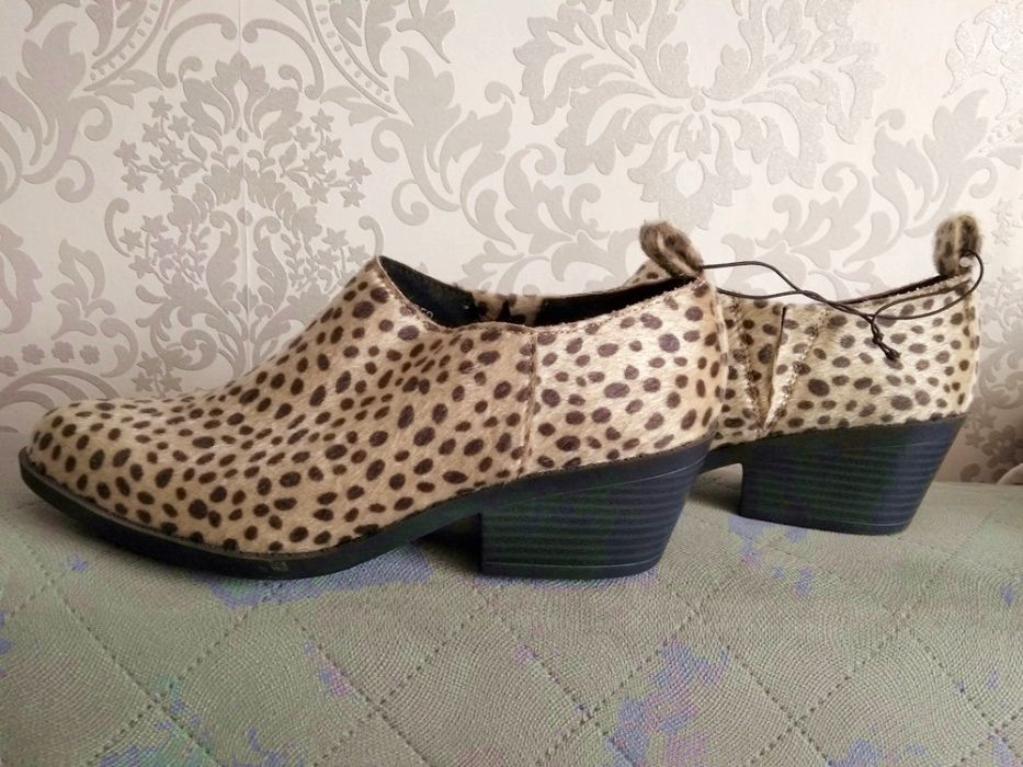 Zamszowe botki NOWE panterka H&M roz. 38/24,5 cm