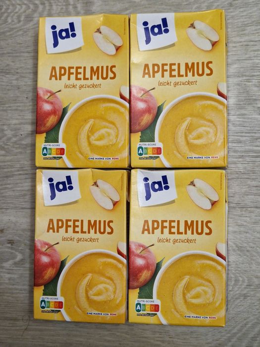 Яблучне пюре Ja! Apfelmus leicht gezuckert