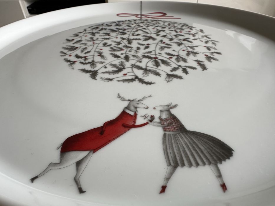 Vista Alegre - PRATO BOLO GRANDE COM PÉ - Nöel