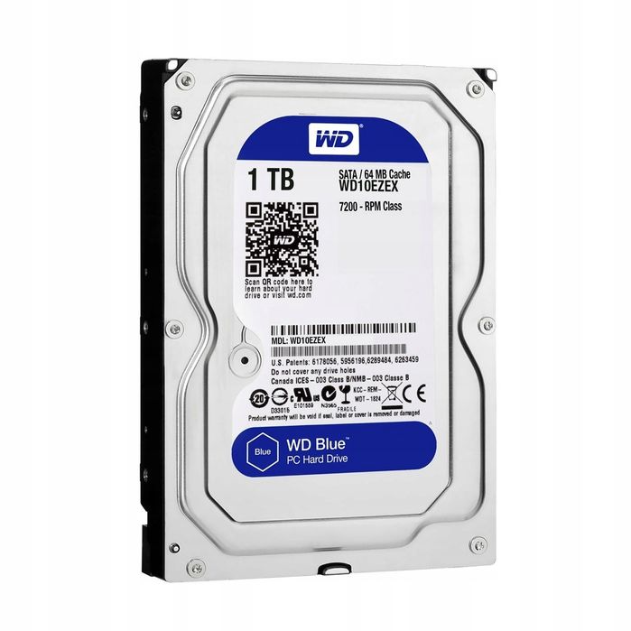 Dysk Twardy Western Digital Blue Wd10Ezex 1Tb Sata Iii 3,5" Uszkodzony