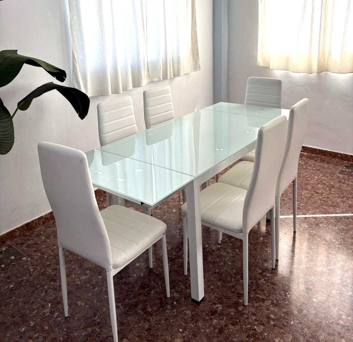Novidade!! Mesa extensível + 6 cadeiras + portes por 273€