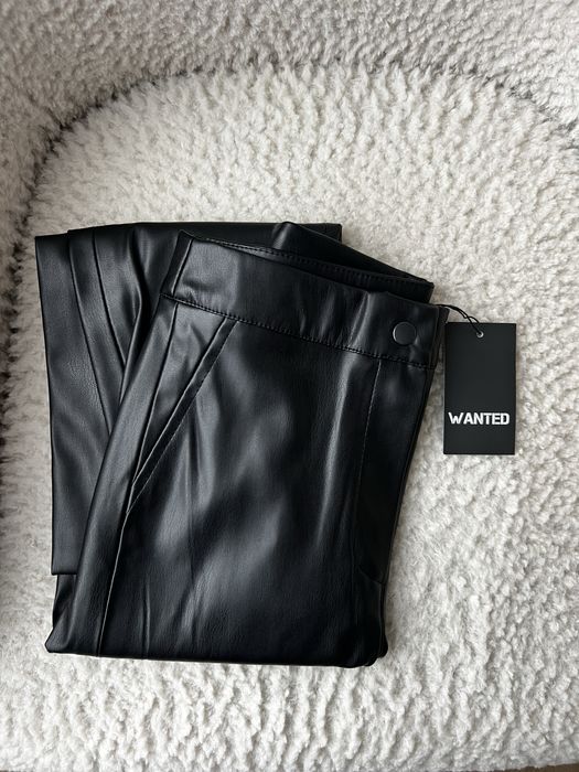 Лосіни штани з екошкіри з утепленям S нові