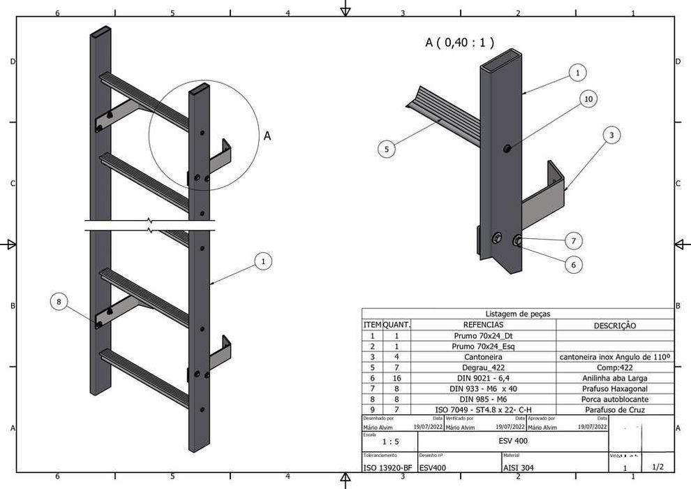 Modelação 3D e Desenho 2D | SolidWorks • Projetos • Impressão 3D