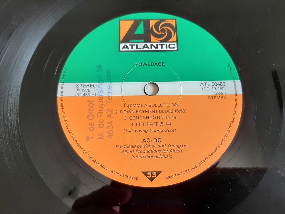 AC/DC - Powerage - Holanda - Vinil LP