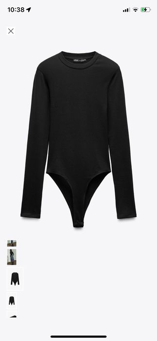 Боді з бавовни та модалу Zara