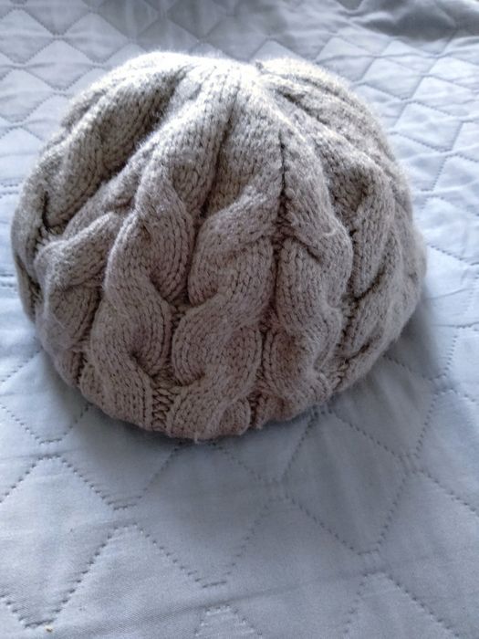 Шапка-берет сіра