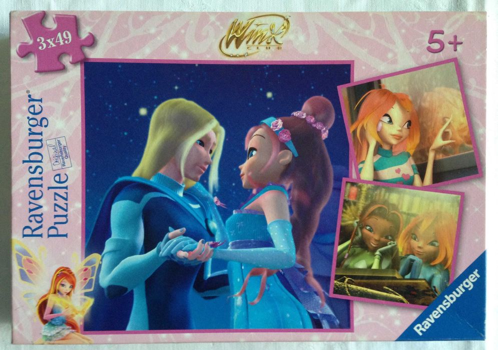 3 Puzzles Ravensburguer Winx Club de 49 peças cada