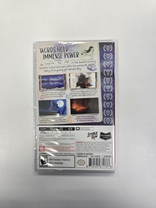 Lost Words Beyond The Page Nintendo Switch Limited Run Games LRG Nowa