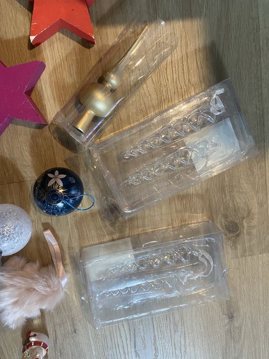 Ozdoby świąteczne mix , szklane sopelki, puchate ozdoby