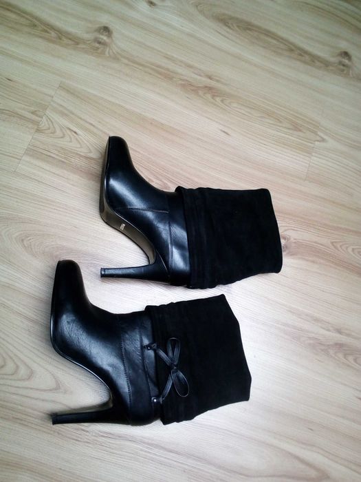 Botki skórzane, kozaki 5HT AVENUE roz. 40 - AA