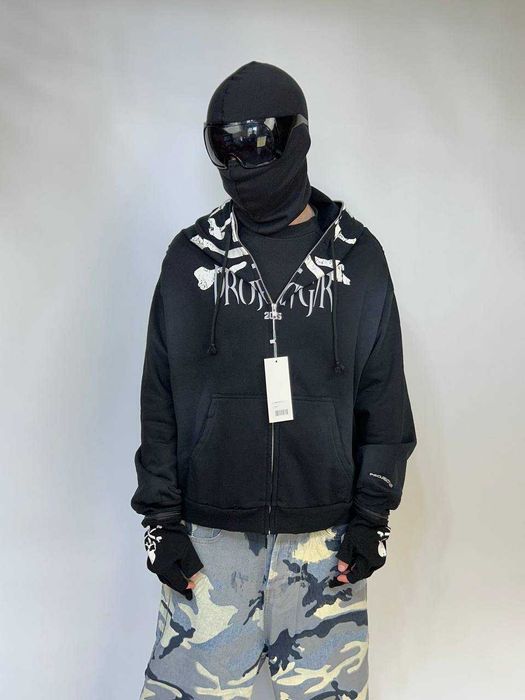 Худі Project Grailz GR Mastermind zip up чорна зіпка зипка фулл кофта
