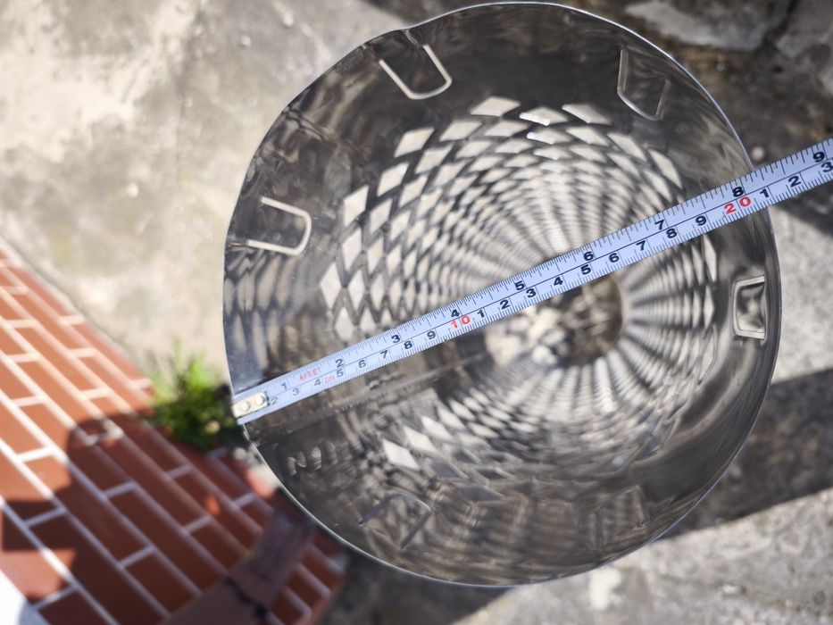 Osłona przeciwpooarzeniowa komina do balii, osłona balia ogrodowa