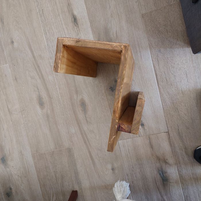 Mesa apoio de sofa rustico