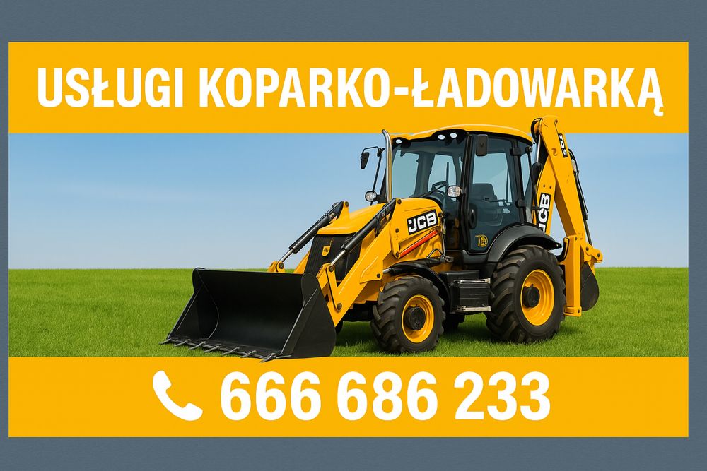 USŁUGI KOPARKO ŁADOWARKĄ odwodnienia  niwelacja oczyszczalnie