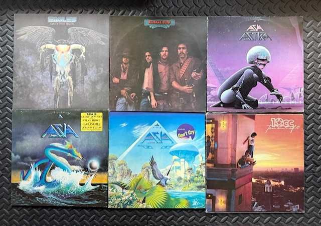 Asia 10CC Galagher, Roxy Music, ZZTop, Police,Duran Duran, Stranglers