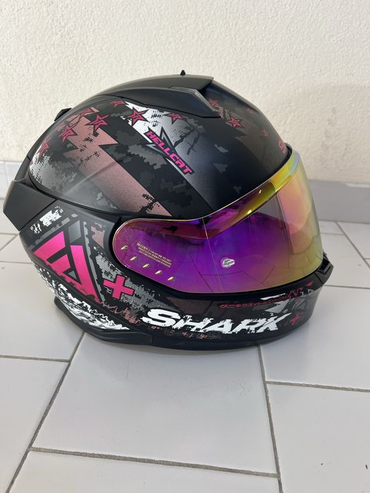 Capacete SHARK Skwal i3 Hellcat MAT Black / Chrom / Violet