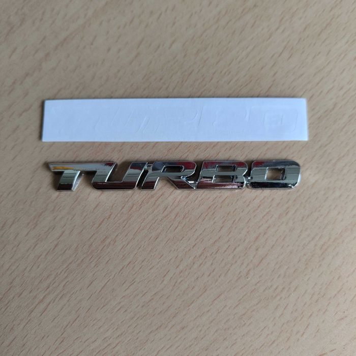 Adesivo Autocolante Carro TURBO em liga de metal