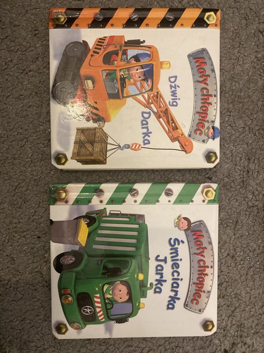 Ksiazki Książeczki śmieciarka i dźwig dla chłopca