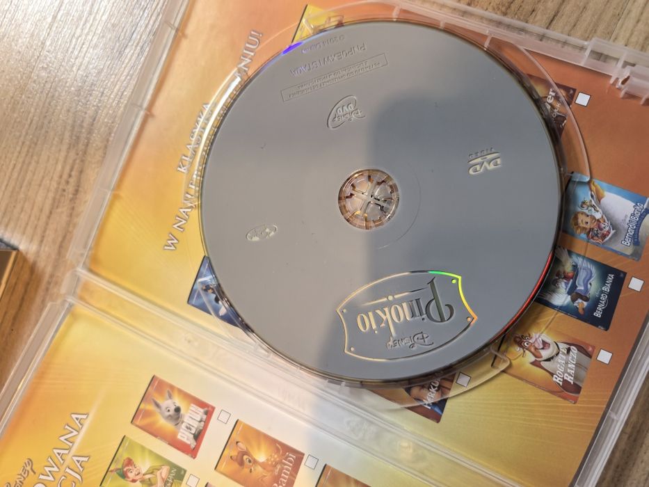 Płyty DVD Disney 2szt. Pinokio i Auta