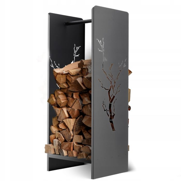 Stylowy Stojak na DREWNO