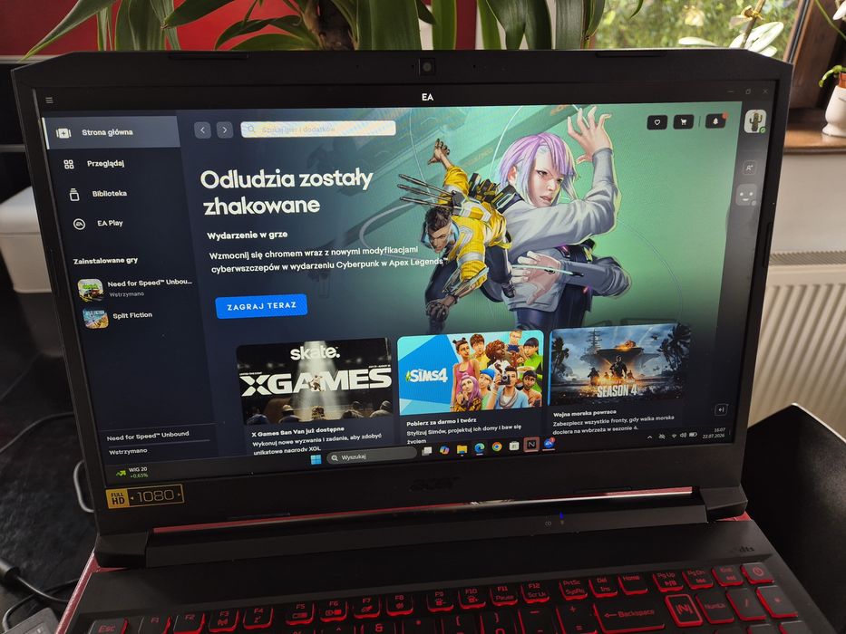 Nitro 5  16GB GTX1650 Win11 laptop GAMINGOWY IPS Acer Nitro 5