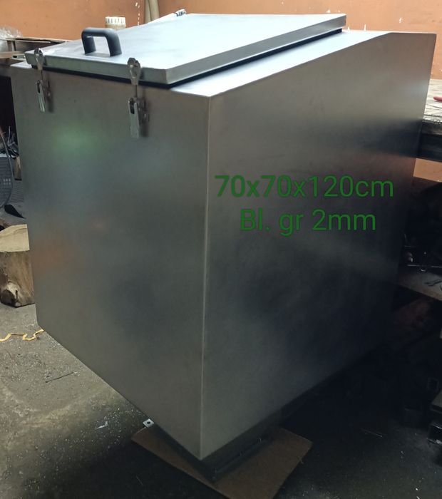 Zbiornik na ekogroszek ze stali nierdzewnej zasobnik ,kosz.