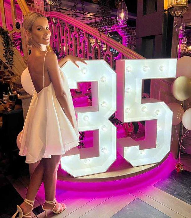 Duże cyfry Led urodzinowe 40, 18, 80, 50,30 wysylka cala Polska 120 cm