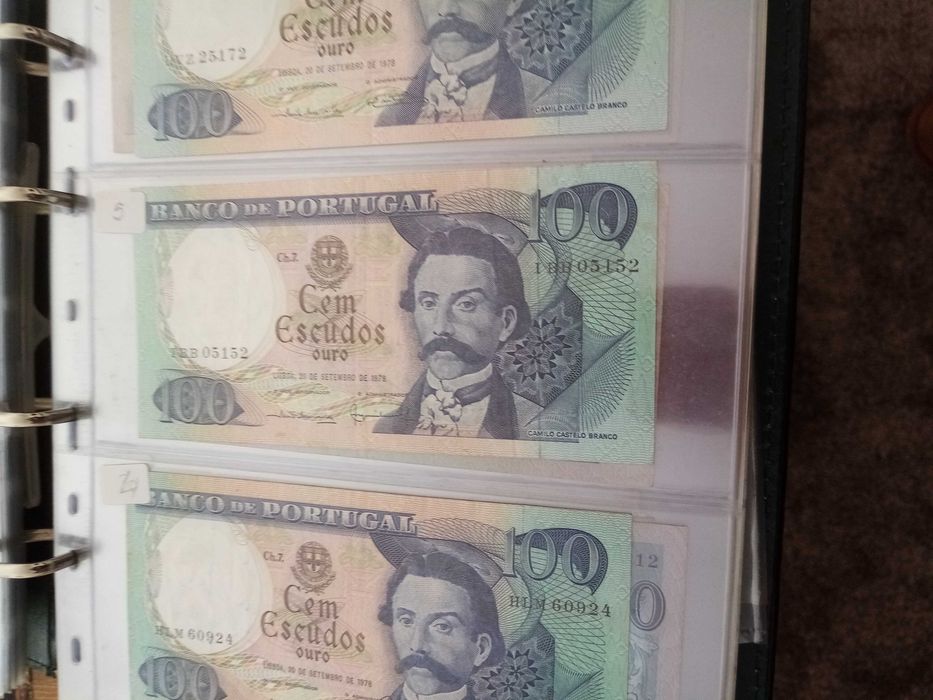 100$00 CAMILO C. BRANCO 20 SETEM. de1978 Nova com uma DOBRA no centro