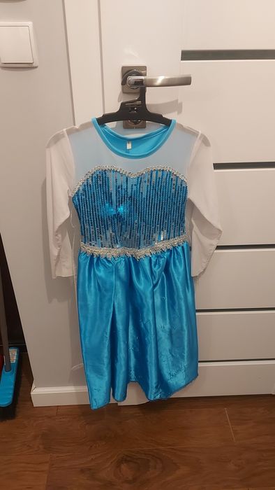 Kostium strój sukienka Elsy 122