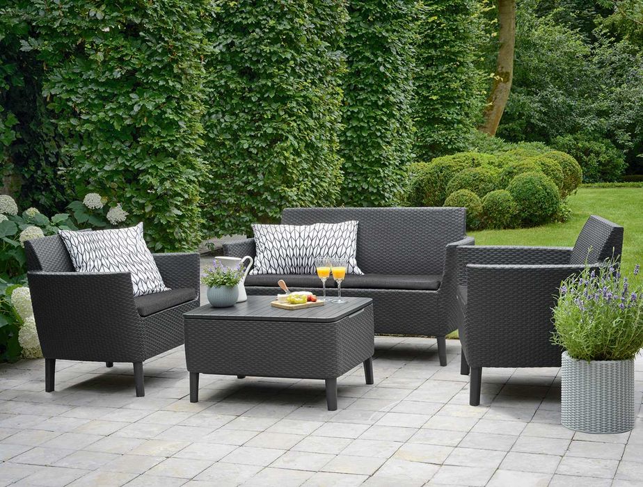 Meble ogrodowe SALEMO BOX Komplet mebli na taras 4os/5os balkon KOLORY