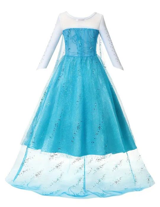 Nowy strój Elsa Elza, r. 122/128 przebranie bal