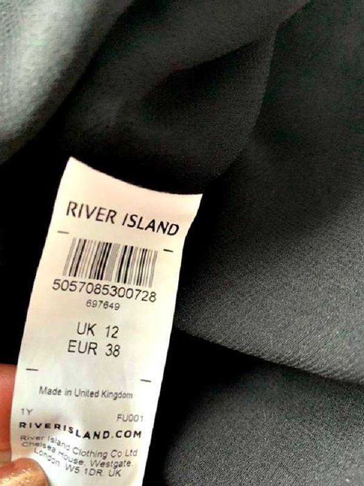 river island sukienka klasyczna mała czarna gipiura roz.38/40
