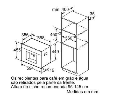 Máquina de café de encastrar - SIEMENS - Preço original 2.800,00€