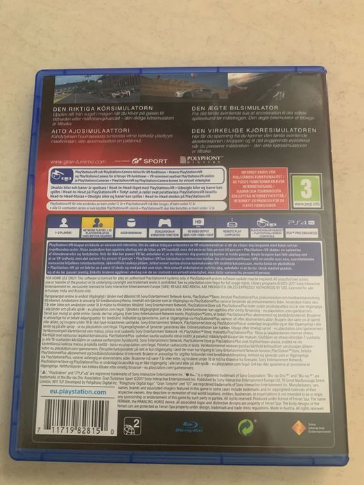 Grand turismo sport ps 4