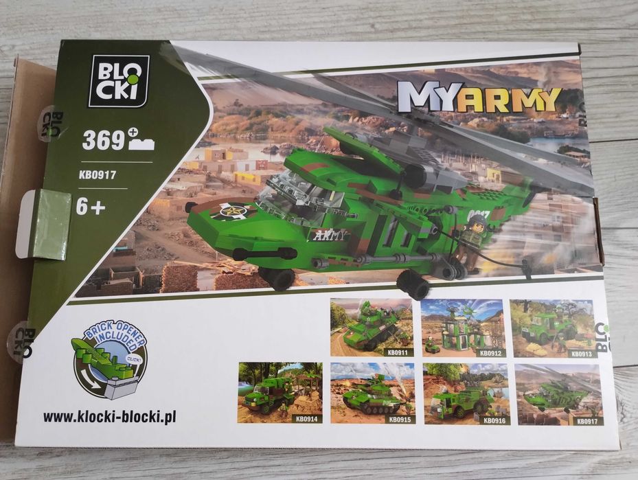 Klocki Blocki MyArmy Helikopter Wojskowy