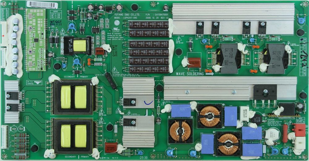 eay58470.001 rev1.0 fonte de alimentaçao tv lg 47sl9000